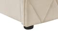 Miniatyrbillede 11 af 11: Seng Beige Velour 160 x 200 cm Moderne To Mands Seng med Opbevaring Blød Sengegavl Dobbeltseng Sengeramme Retro Design