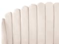 Miniatyrbillede 7 af 10: Seng Beige Velour 180 x 200 cm Moderne To Mands Seng Kanal Tuftet Sengegavl Dobbeltseng Sengeramme Retro Design Metalben