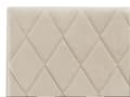 Pikkukuva 10 / 11: Sänky säilytystilalla beige sametti 160 x 200 cm sälepohja timanttitikattu sängynpääty moderni tyyli