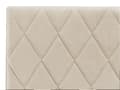 Pikkukuva 10 / 11: Sänky säilytystilalla beige sametti 180 x 200 cm sälepohja timanttitikattu sängynpääty moderni tyyli