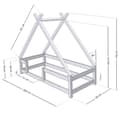 Miniatyrbild 4 av 4: TAHUKA barnstuga säng 90 x 200 tegelröd