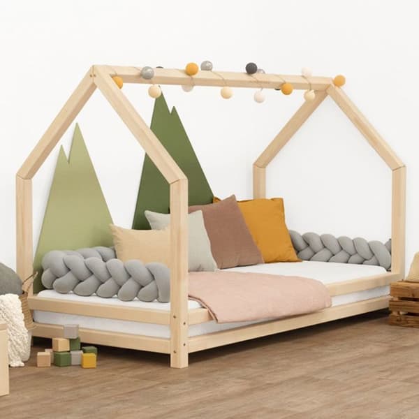 ROLIG barnhyttsäng 90 x 200 naturträ