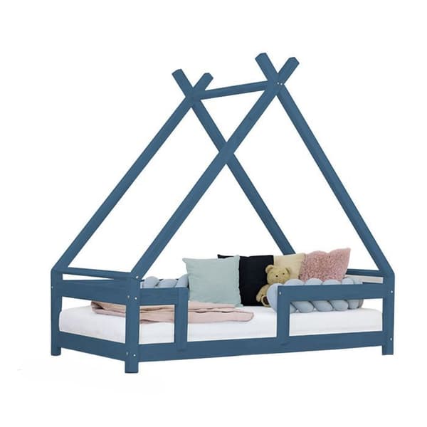 TAHUKA barnhyttsäng 80 x 160 marinblå