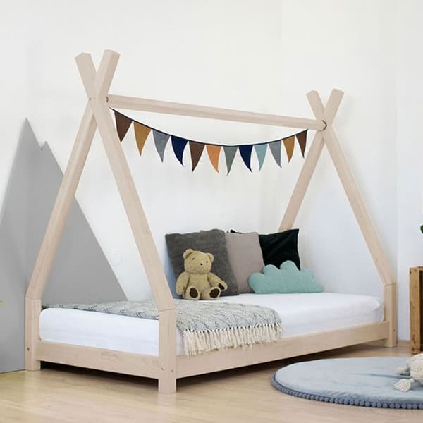 NAKANA tipi-säng för barn 90 x 200 beige