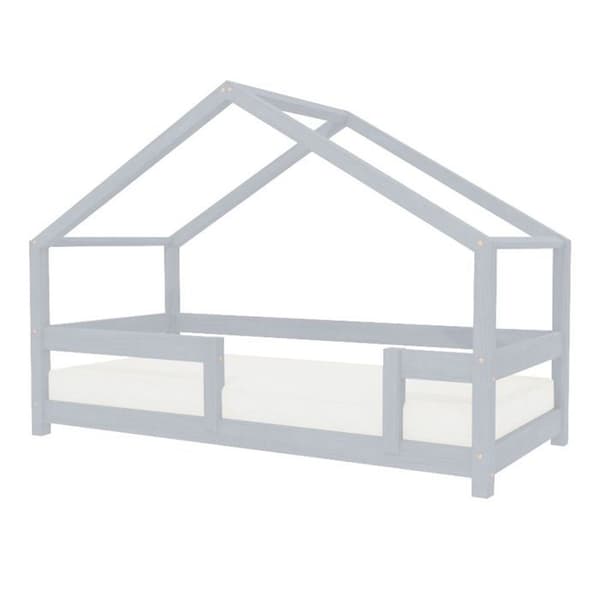 LUCKY barnhyttsäng 90 x 200 ljusgrå