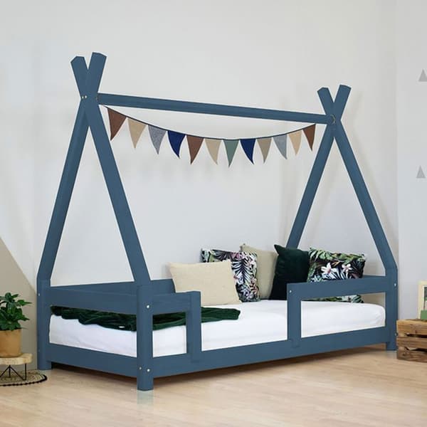 NAKANA barnhyttsäng 90 x 160 marinblå