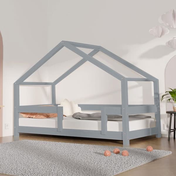 LUCKY barnhyttsäng 90 x 180 grå