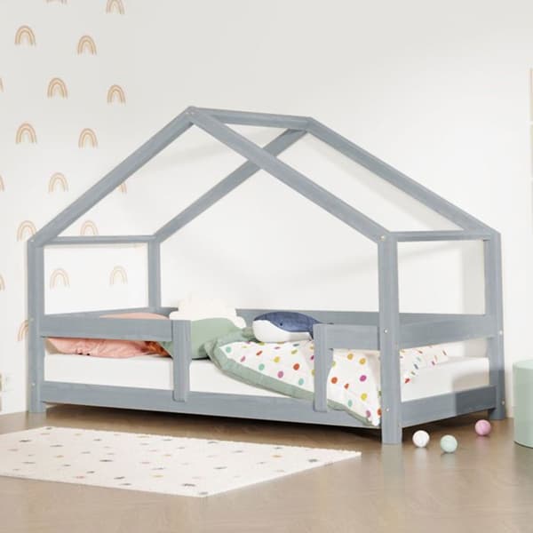 LUCKY barnhyttsäng 90 x 180 grå