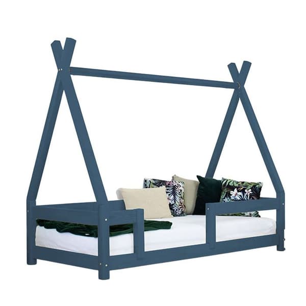 NAKANA barnhyttsäng 90 x 190 marinblå