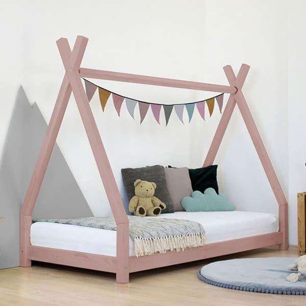 NAKANA barnsäng 90 x 180 pastellrosa