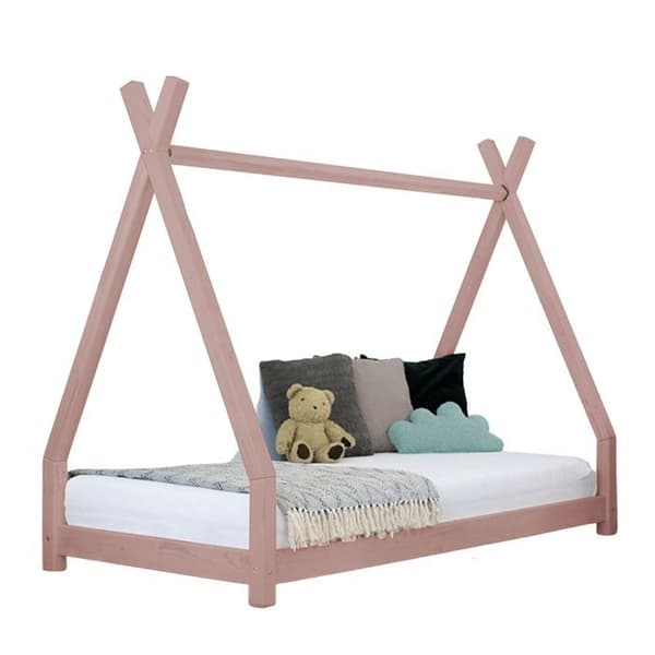 NAKANA barnsäng 90 x 180 pastellrosa