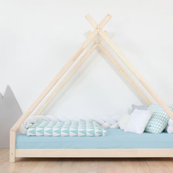 TAHUKA barn tipi säng 90 x 160 salvia grön
