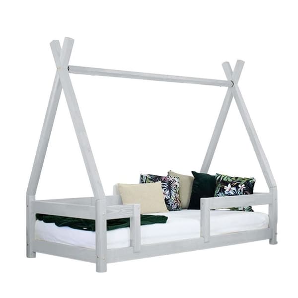 Lit cabane enfant NAKANA 90 x 180 ljusgrå