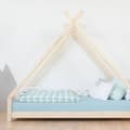 Miniatyrbild 3 av 4: TAHUKA tipi-säng för barn 90 x 190 marinblå