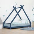Miniatyrbild 2 av 4: TAHUKA tipi-säng för barn 90 x 190 marinblå