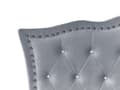 Miniatyrbillede 6 af 9: Enkeltseng Grå Velour 90 x 200 Enkeltmandsseng Teenage Seng til Pigeværelse Indretning Pigeseng til Børneværelse Sengeramme