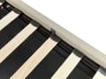 Miniatyrbillede 9 af 11: Seng beige Polyester 160 x 200 cm Moderne Dobbeltseng med Opbevaring Polstret Sengegavl Design til Soveværelse Indretning