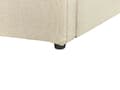 Miniatyrbillede 11 af 11: Seng beige Polyester 160 x 200 cm Moderne Dobbeltseng med Opbevaring Polstret Sengegavl Design til Soveværelse Indretning