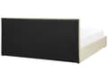 Miniatyrbillede 6 af 11: Seng beige Polyester 180 x 200 cm Moderne Dobbeltseng med Opbevaring Polstret Sengegavl Design til Soveværelse Indretning