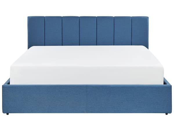 Seng Beige Polyester 180 x 200 cm Moderne Dobbeltseng med Opbevaring Polstret Sengegavl Design til Soveværelse Indretning
