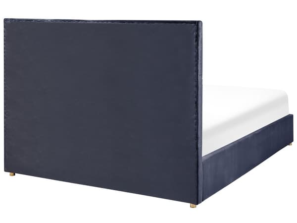 Parisänky musta 188 x 214 x 120 cm sametti MDF sälepohja säilytystila laatikot 180 x 200 glamour