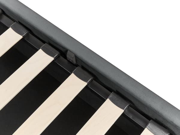 Seng Mørkegrå Velour 140 x 200 cm Moderne Trekvart Seng med Opbevaring Blød Sengegavl Halvandenmands 3 kvart Seng Retro Design Soveværelse