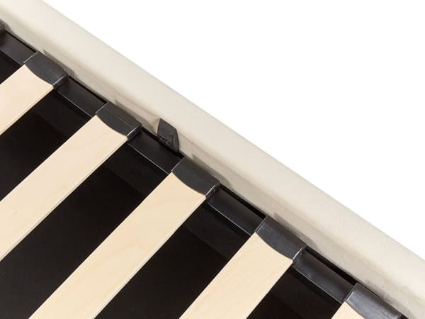 Sänky vaaleaa beige samettiverhoilu 180 x 200 cm säilytystilalla elegantti tyyli