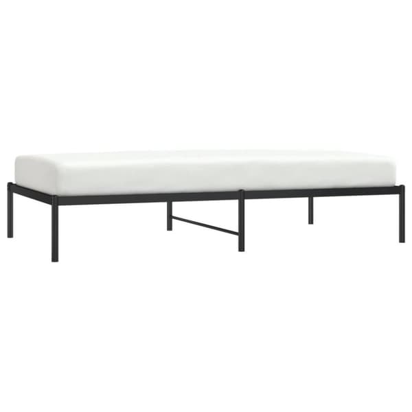 vidaXL Sängram metall svart 100x190 cm