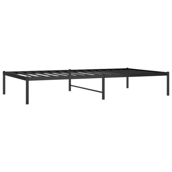 vidaXL Sängram metall svart 100x190 cm