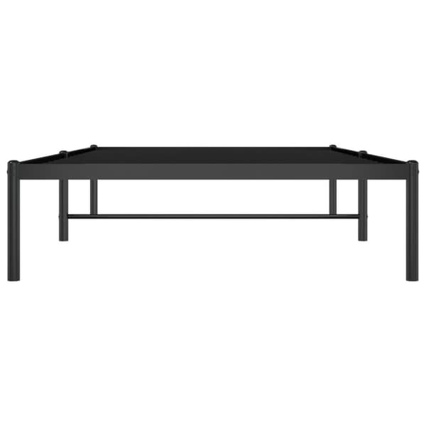 vidaXL Sängram metall svart 100x190 cm