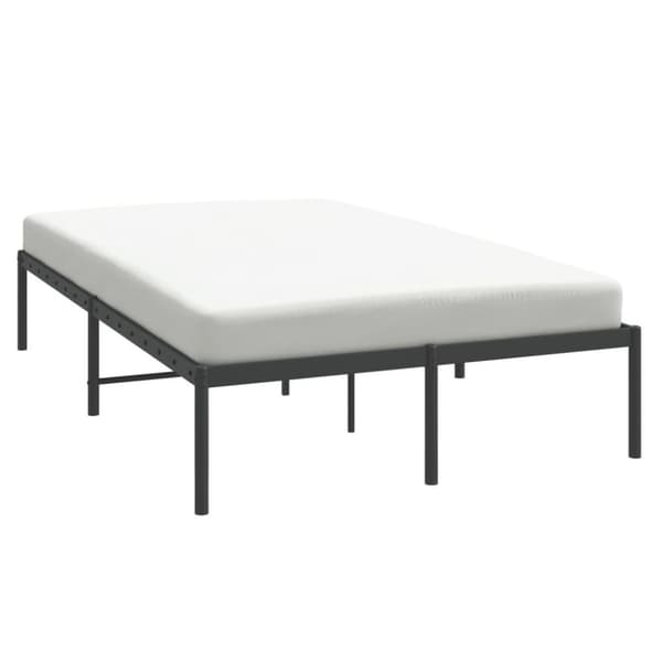 vidaXL Sengeramme i metall svart 120x190 cm