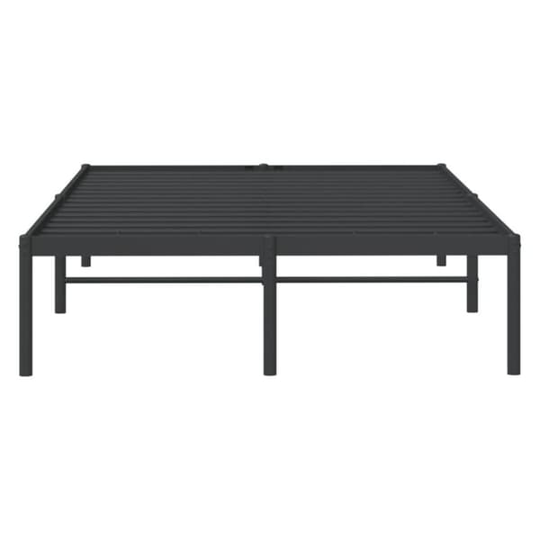vidaXL Sengeramme i metall svart 120x190 cm