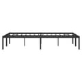 Miniatyrbilde 6 av 8: vidaXL Sengeramme i metall svart 120x190 cm