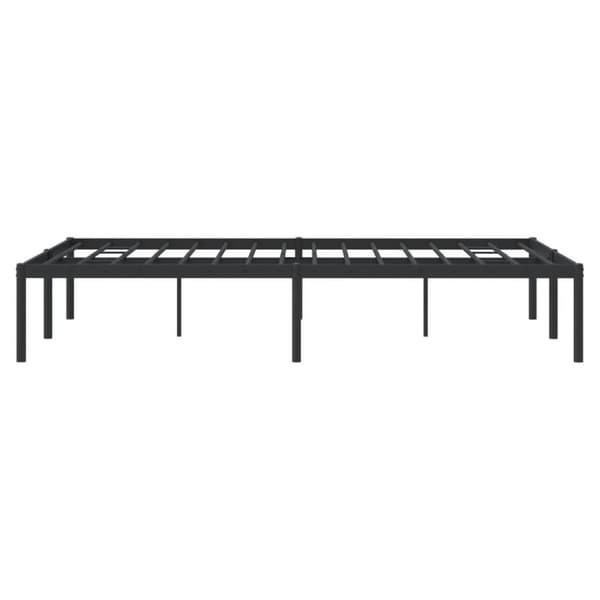 vidaXL Sengeramme i metall svart 120x190 cm