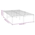 Miniatyrbilde 8 av 8: vidaXL Sengeramme i metall svart 120x190 cm