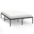 Miniatyrbilde 1 av 8: vidaXL Sengeramme i metall svart 120x190 cm