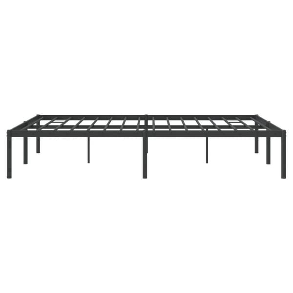 vidaXL Metallinen sängynrunko musta 160x200 cm