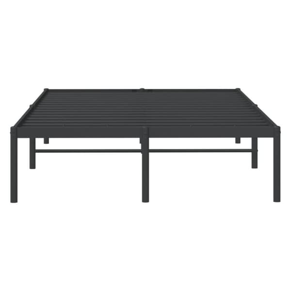 vidaXL sengeramme 120x200 cm metal sort