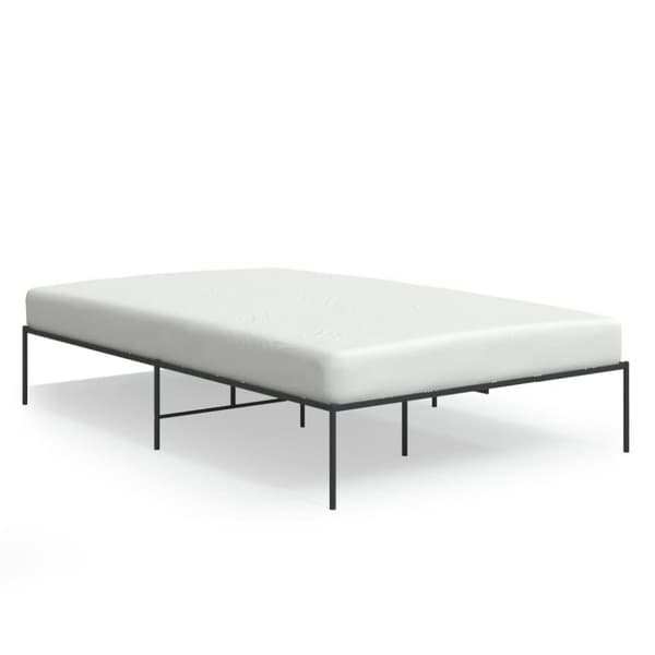vidaXL sengeramme 120x200 cm metal sort