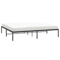 Miniatyrbillede 3 af 8: vidaXL sengeramme 200x200 cm metal sort