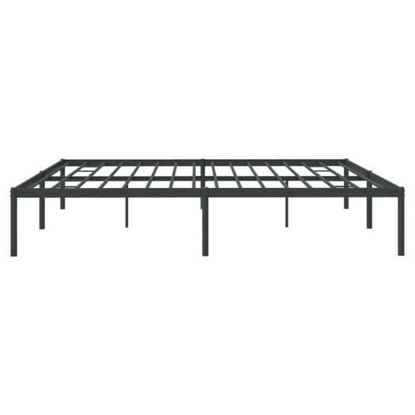 vidaXL sengeramme 200x200 cm metal sort