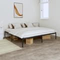Miniatyrbillede 2 af 8: vidaXL sengeramme 200x200 cm metal sort