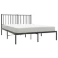 Miniatyrbilde 3 av 9: vidaXL Sengeramme i metall med sengegavl svart 140x200 cm
