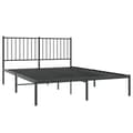 Miniatyrbilde 4 av 9: vidaXL Sengeramme i metall med sengegavl svart 140x200 cm