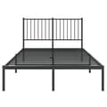 Miniatyrbilde 5 av 9: vidaXL Sengeramme i metall med sengegavl svart 120x200 cm