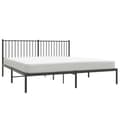 Miniatyrbillede 3 af 9: vidaXL sengeramme med sengegavl 180x200 cm metal sort