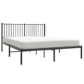 Miniatyrbillede 3 af 9: vidaXL sengeramme med sengegavl 160x200 cm metal sort