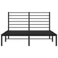 Miniatyrbillede 6 af 10: vidaXL sengeramme med sengegavl 120x200 cm metal sort