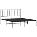 Miniatyrbillede 5 af 10: vidaXL sengeramme med sengegavl 120x200 cm metal sort