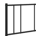 Miniatyrbillede 9 af 10: vidaXL sengeramme med sengegavl 120x200 cm metal sort